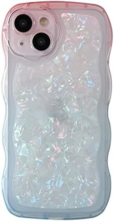 Glitter Shell Pattern Bling Sparkling Curly Wave Frame Clear Soft Compatible wit