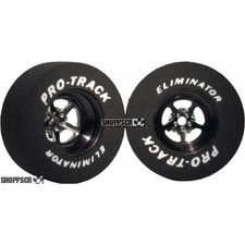 Pro Track Pro Star 3D 1-3/16 x .435 Black Drag Rear Wheels for 3/32 axle