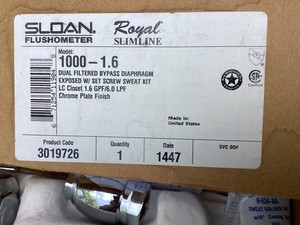 Sloan 1000-1.6 ROYAL slimline BED PAN 3019726 FREE SHIPPING CONTINENTAL US ONLY.