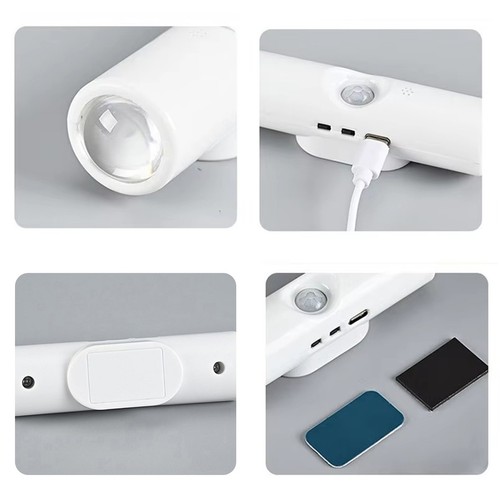 USB Wiederaufladbar Bewegung Sensor LED Nacht Licht Wand RGB Lichter Magnetisch - Bild 7 von 13