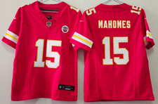 Tariffs Free YOUTH'S Patrick Mahomes 15 Chiefs FUSE Red Sewn Stitched Jersey