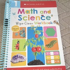 Scholastic Math  Science Wipe-Clean Workbook Grade 1 Early Learners