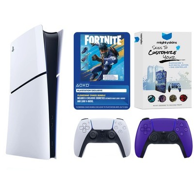 Sony PlayStation 5 Digital Fortnite Bundle + Extra Controller - Galactic Purple