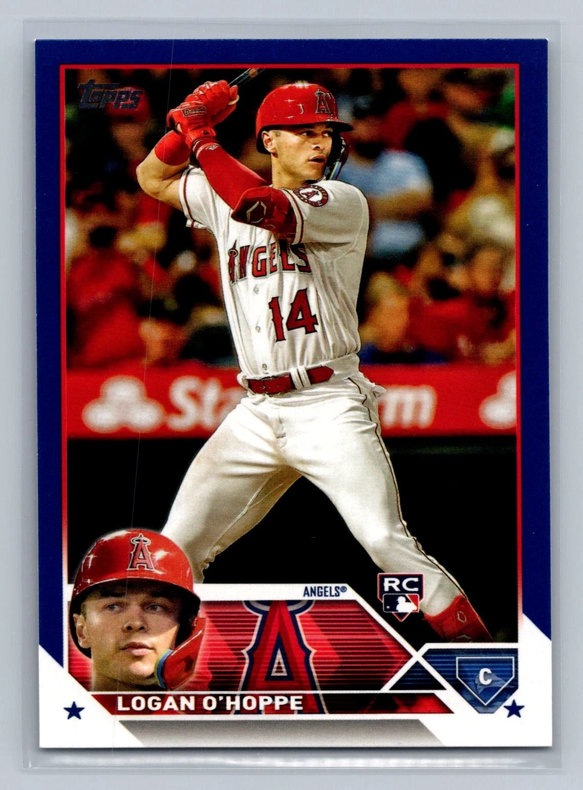 2023 Topps Logan O'Hoppe Royal Blue Rookie #363