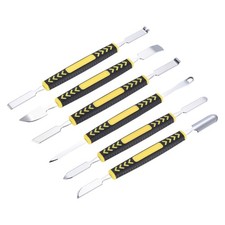 6 x Metal Spudger Mini Crowbar Flat Head Stainless Steel Pry Bar Opening Tool