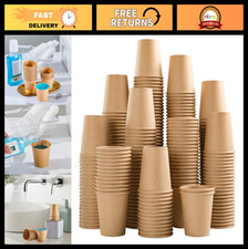 400 Pack 3 oz Kraft Paper Cups, Disposable Bathroom Mouthwash Cups