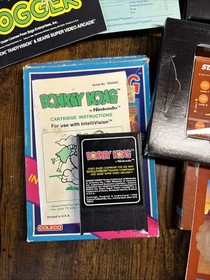 Lot of 11 Intellivision Games Most CIB Box Frogger Motocross Donkey Kong Tron