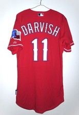 Authentic Majestic Texas Rangers Yu Darvish Alternate Red Cool Base Jersey 40 M