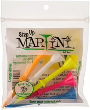 Martini 3 1/4" Step-Up Assorted Golf Tees- Pack of 2 10 Tees