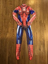 Spider-Man Womens Red and Blue Full Bodysuit Only Costume Jumpsuit Size XL
