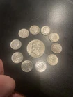 roosevelt dime and benjamin franklin silver lot 2$ Face Value