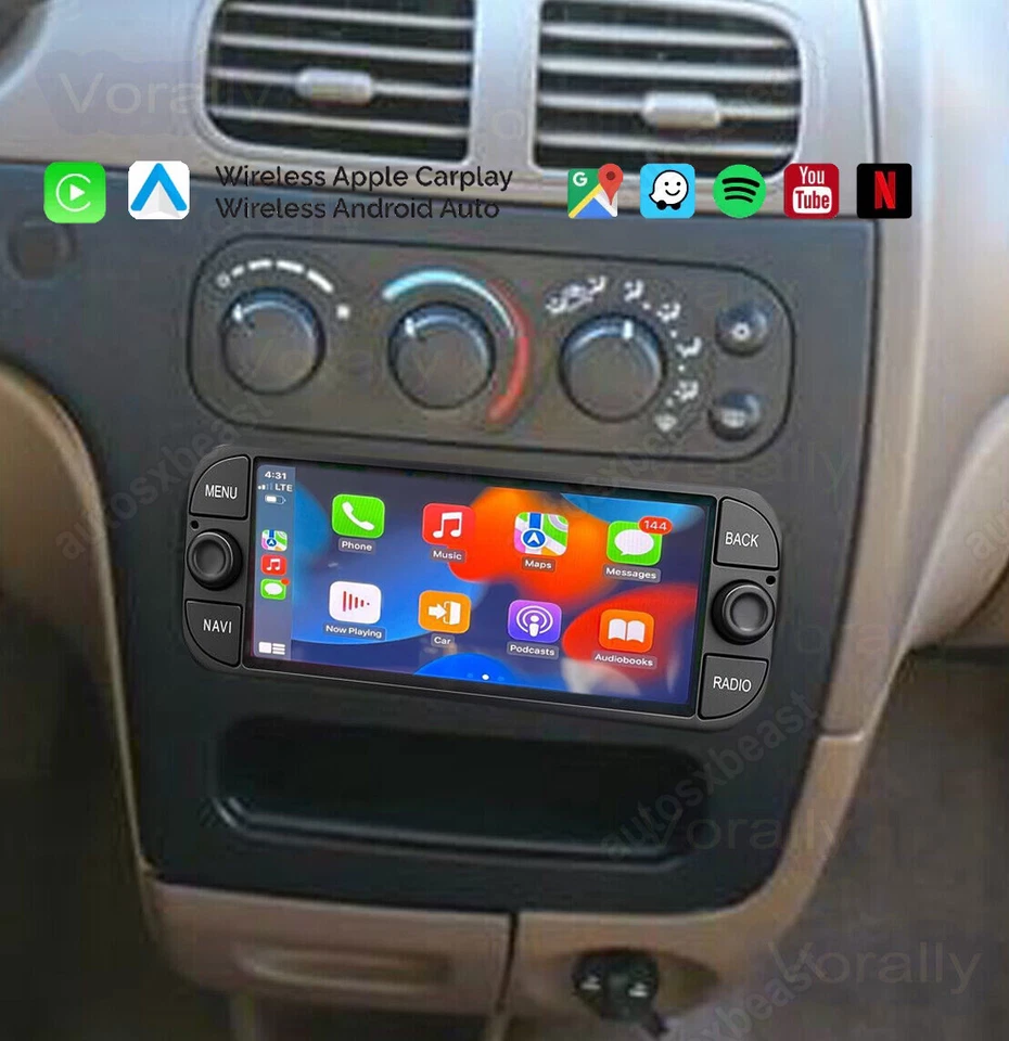 For 1999-2004 Dodge Intrepid Android Auto Carplay Car Stereo Radio GPS BT WIFI - Изображение 4 из 4