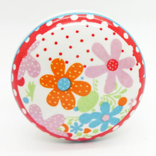 Relojes para pájaros flores perillas de puerta de cerámica cajón de porcelana tirones manija de armario - Imagen 12 de 25