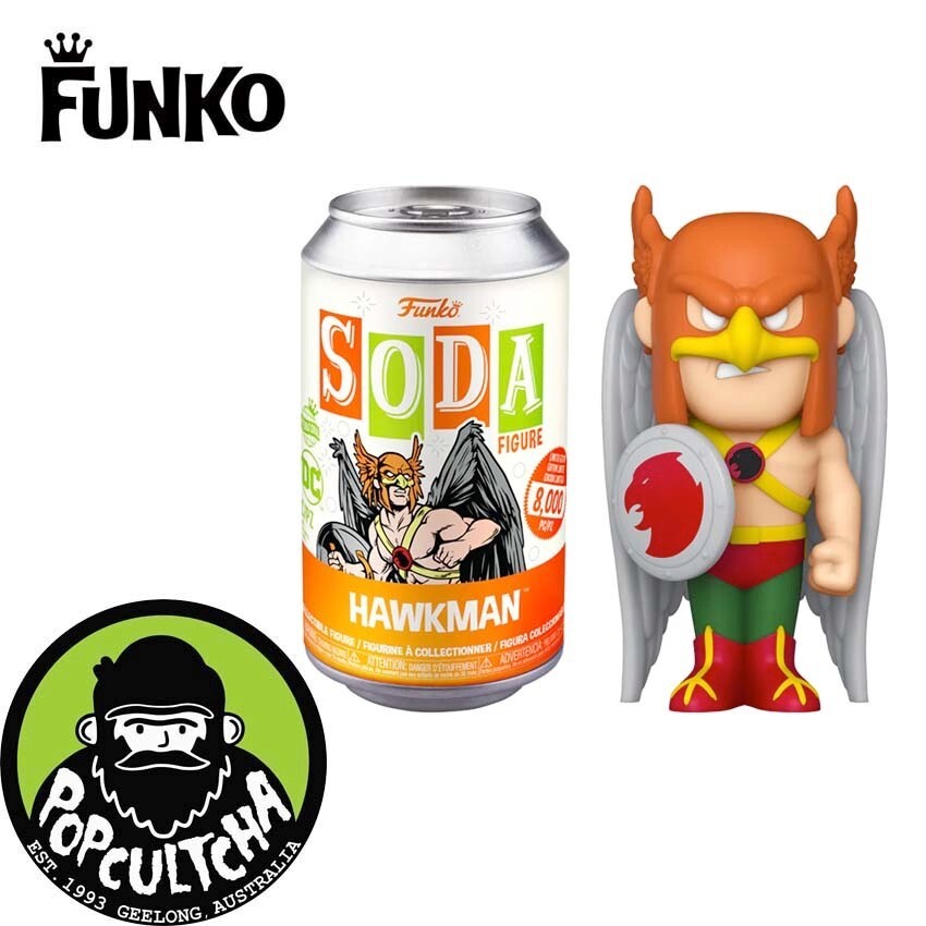 Funko SODA Vinyl Figur – DC Comics Hawkman – Limitiert Auf 8000 Stück – Inkl. Sammler-Scheibe – Chase-Variante Möglich
