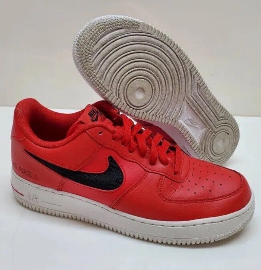Nike Air Force Low Red Shoes Men's Size