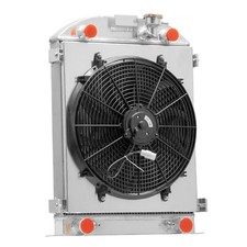 4 Row Radiator Shroud Fan Fit 1930-1932 Ford Stock Height Flathead V8 Engine