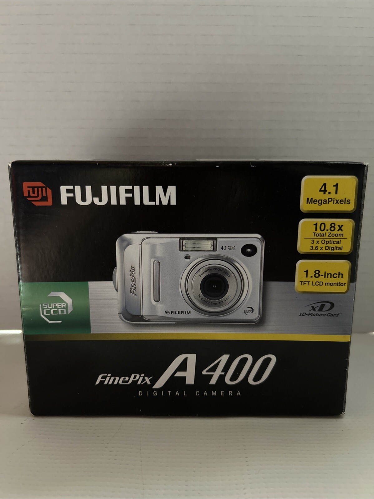 Fujifilm FinePix A400 4.1MP Digital Camera Silver For Parts As Is