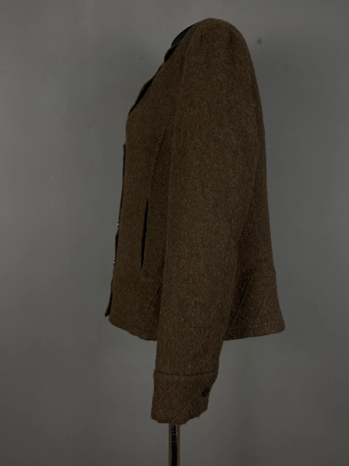 SOL Baby Alpaca Jacket Coat Blazer Womens Brown Size L - Image 4 of 4