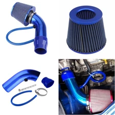 Universal Car Cold Air Intake Filter Alumimum Induction Kit Pipe Hose System