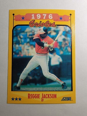 Reggie Jackson 1988 Score 1976 Salute #501 Orioles