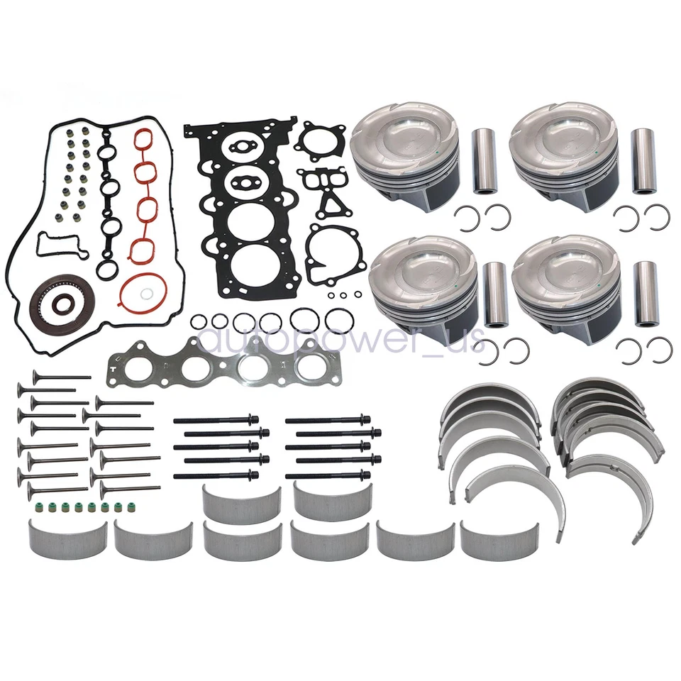 Kit de reconstrucción de revisión de motor G4FD para Hyundai Kia Accent Rio 2012-2016 1,6 L DOHC Foto 2 de 4