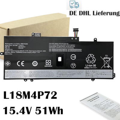 51Wh Akku Für Lenovo ThinkPad X1 Carbon 7th Gen (20QD/20QE)  L18L4P71 L18C4P71