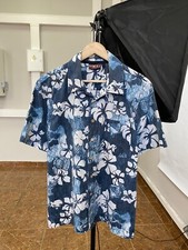      Vintage 90s O  Neill Hawaiian shirt rare surf style Y2K size L color blue