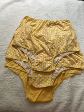 Lot Of 3 Cozee Corner Size 15 Women s Full Coverage Briefs/Panties Yellow NWOT