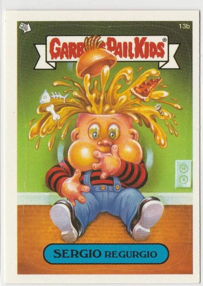 Sergio Regurgio #13b Garbage Pail Kids GPK 2004 ANS3 All-New Series 3 Trading Card