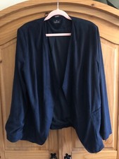 Size 18 - Barbara Lebek Soft Feel Dark Blue Waterfall Smart Jacket