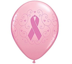 Pink Ribbon Breast Cancer Awareness Latex Balloons Party