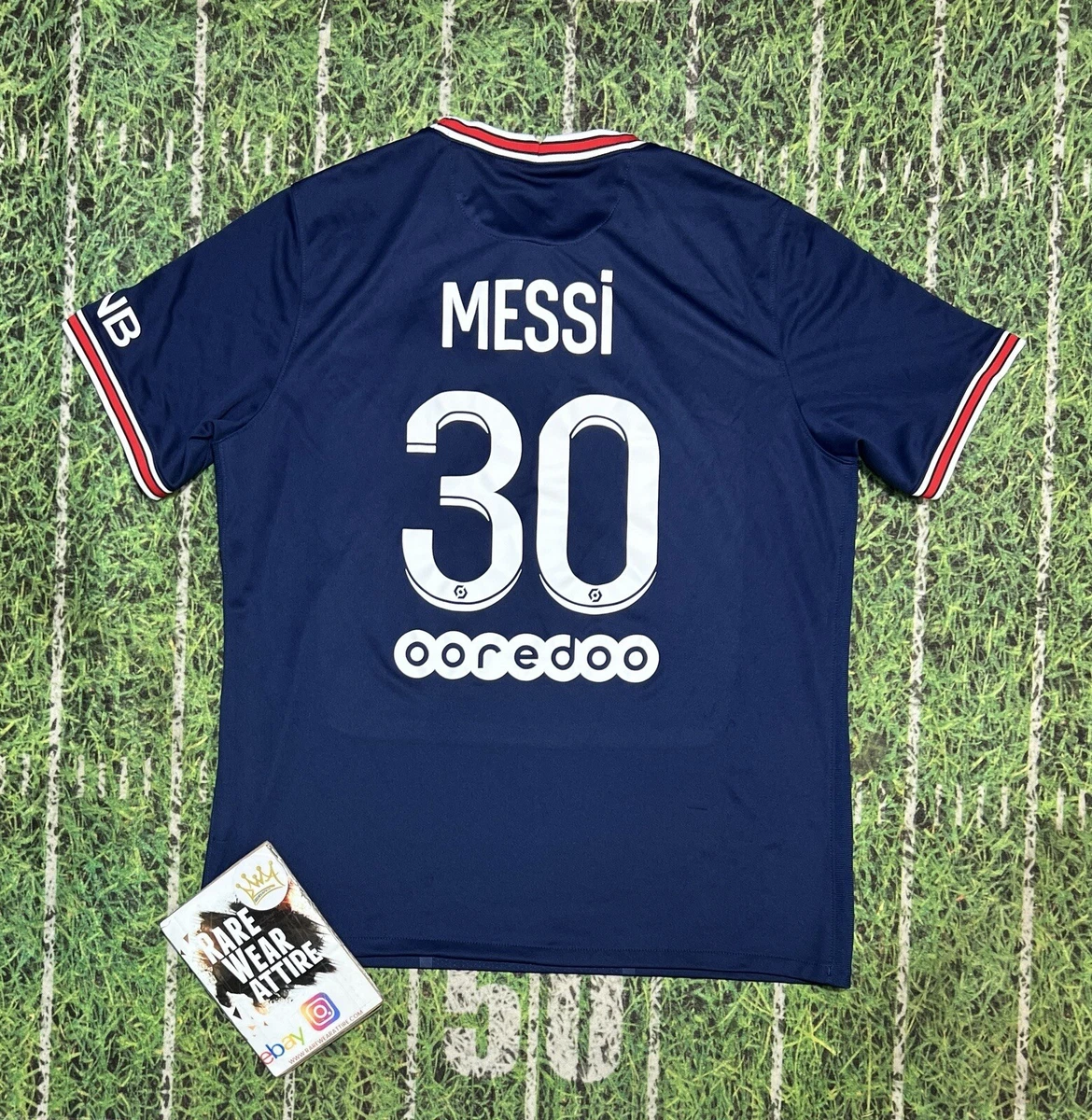 NIKE Lionel Messi PSG Jersey T-Shirt Size XL (White) NEW