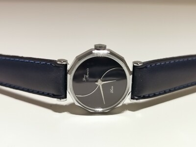 VINTAGE RARE BEAUTIFUL SWISS CHROMED LADIES MECHANICAL WATCH 