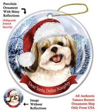 Assorted Shih Tzu Howliday Dog Christmas Ornament Decoration