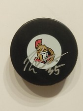 ROBIN LEHNER Signed Ottawa Senators Puck JSA COA