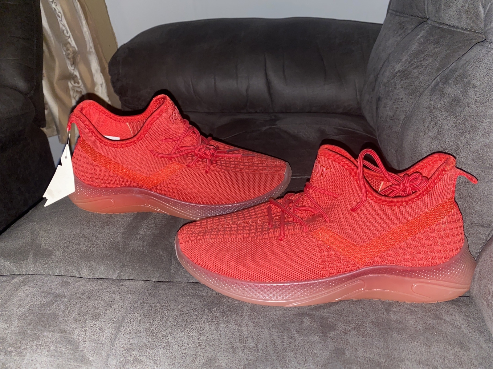 Scarpe da corsa da atleta rosse stringate Pony PP1 da uomo taglia 9