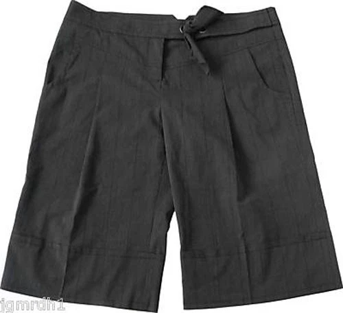 NUEVO CON ETIQUETAS YA-YA Yael Aflalo City Shorts Recortados Capri 10 $246 Bermuda a Cuadros para Caminar 