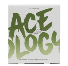 Aceology Green Tea Infusion Gel Mask Set of 4 Full Size New 69 Value