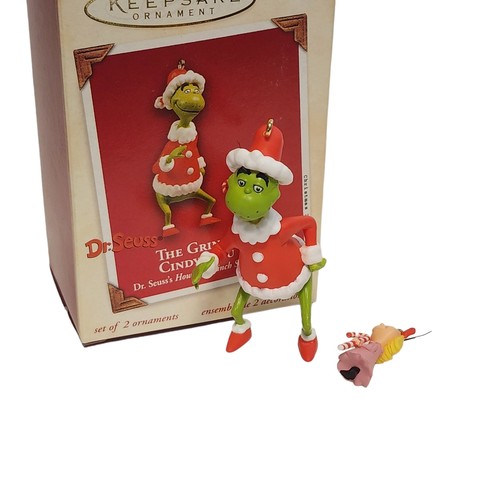 Hallmark Keepsake Ornament 2003 The Grinch & Cindy-Lou Who Set Dr Suess QXI8377 - Picture 3 of 14