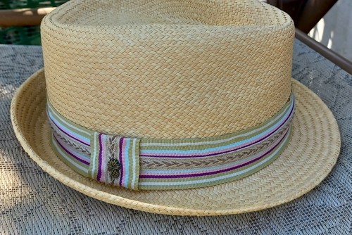 tommy bahama Womens straw Fedora Hat 