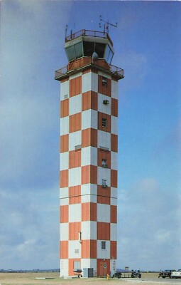 Bergstrom Air Force Base Control Tower Austin Texas TX Postcard