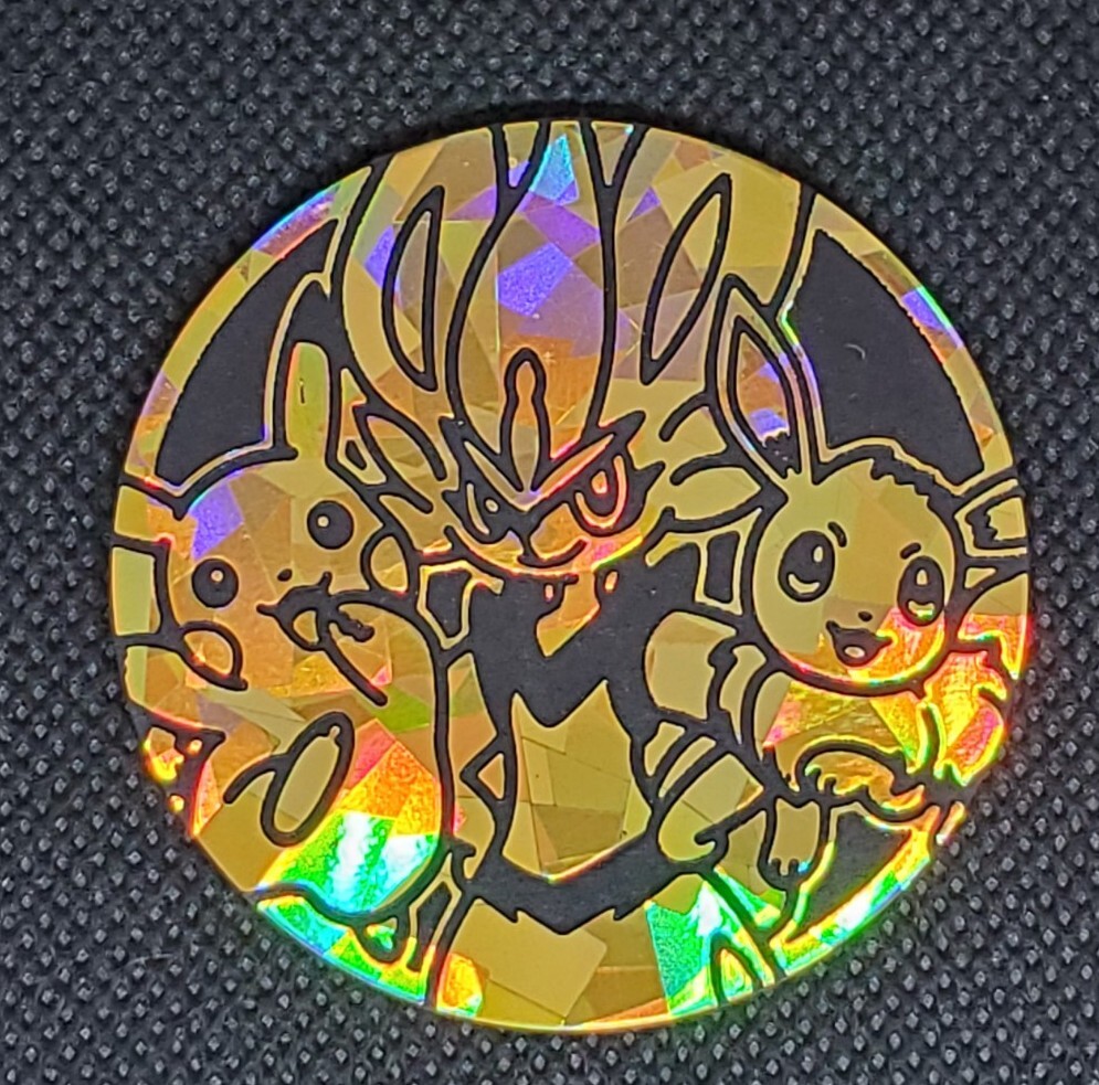 Pokemon Battle Academy 2022 Cinderace/Pikachu/Eevee JUMBO COIN