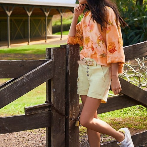 Felpa Tie-Dye Daily Practice by Anthropologie Azalea arancione bruciato taglia XS