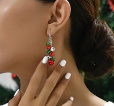 Women Girls Christmas Drop Dangle Hook Earrings Party Holiday Gift