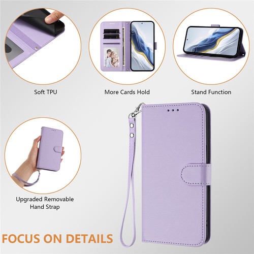 For Motorola MOTO G85 G84 G75 G62 G55 G15 Case Wallet Leather Shockproof Cover - Picture 68 of 87
