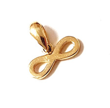 Infinity Anhänger 585 14K ECHT GOLD Gold  14 Karat Glanz NEU!!!
