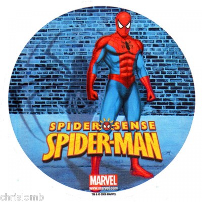 SPIDERMAN Waffel Tortendeko Hostie oder Zucker RUND PERSONALISIERBAR C