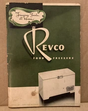 VTG Revco Food Freezer Chill Chest Instruction Care Book Freezing Food At Home