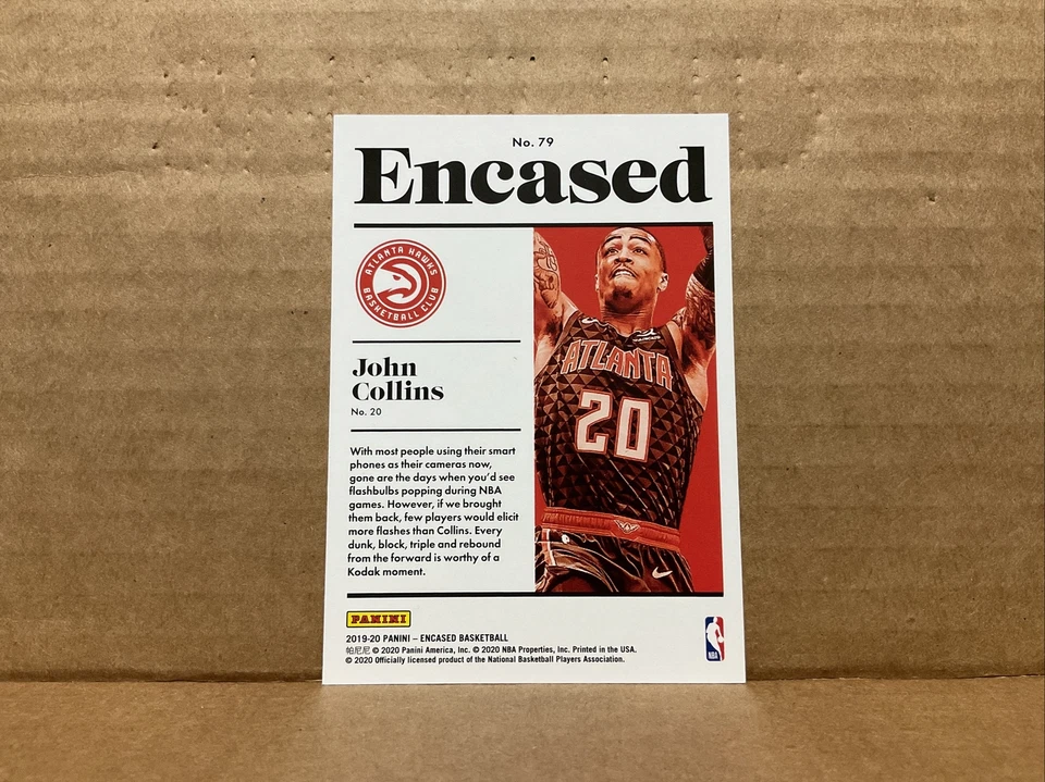 2019-20 Panini Encased Red #79 John Collins /25 - Image 3 of 3