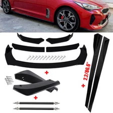 For Kia Stinger  Front Bumper Spoiler Body Kit Side Skirt+ Rear Lip Splitter